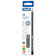 Milan Graphite Pencils 2H Pack 12 - Cafe Supply
