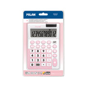 Milan Antibacterial 12 Digit Desk Calculator Hangsell Pink - Cafe Supply