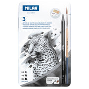 Milan Graphite Pencils Wood Free Water Soluble Set 6 Pieces - Cafe Supply