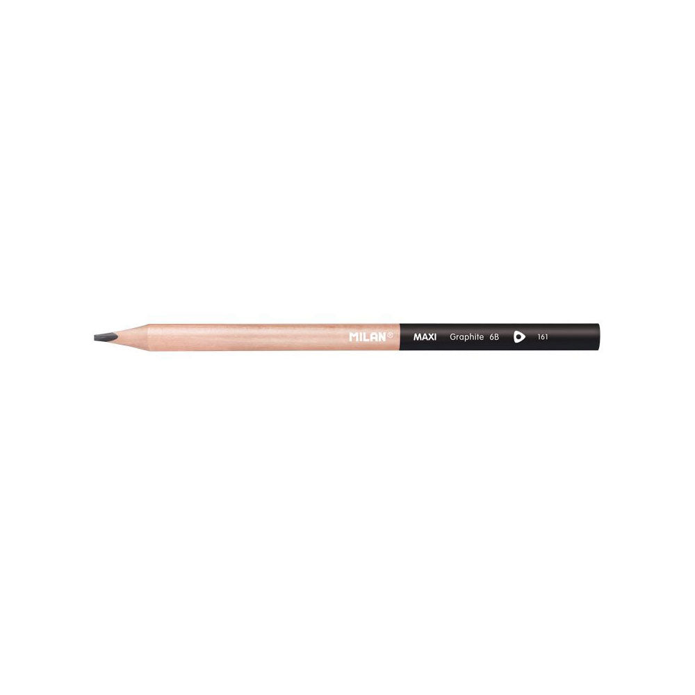 Milan Maxi Graphite Pencils 6B Pack 6 - Cafe Supply