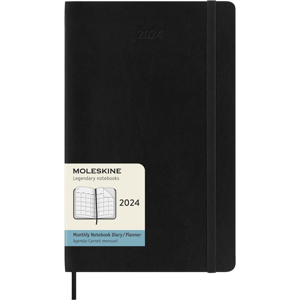 Moleskine Diary 12 Month Monthly SC Large Black