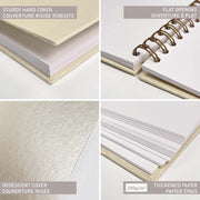 Clairefontaine Hardcover Album 21x16cm Iridescent Ivory