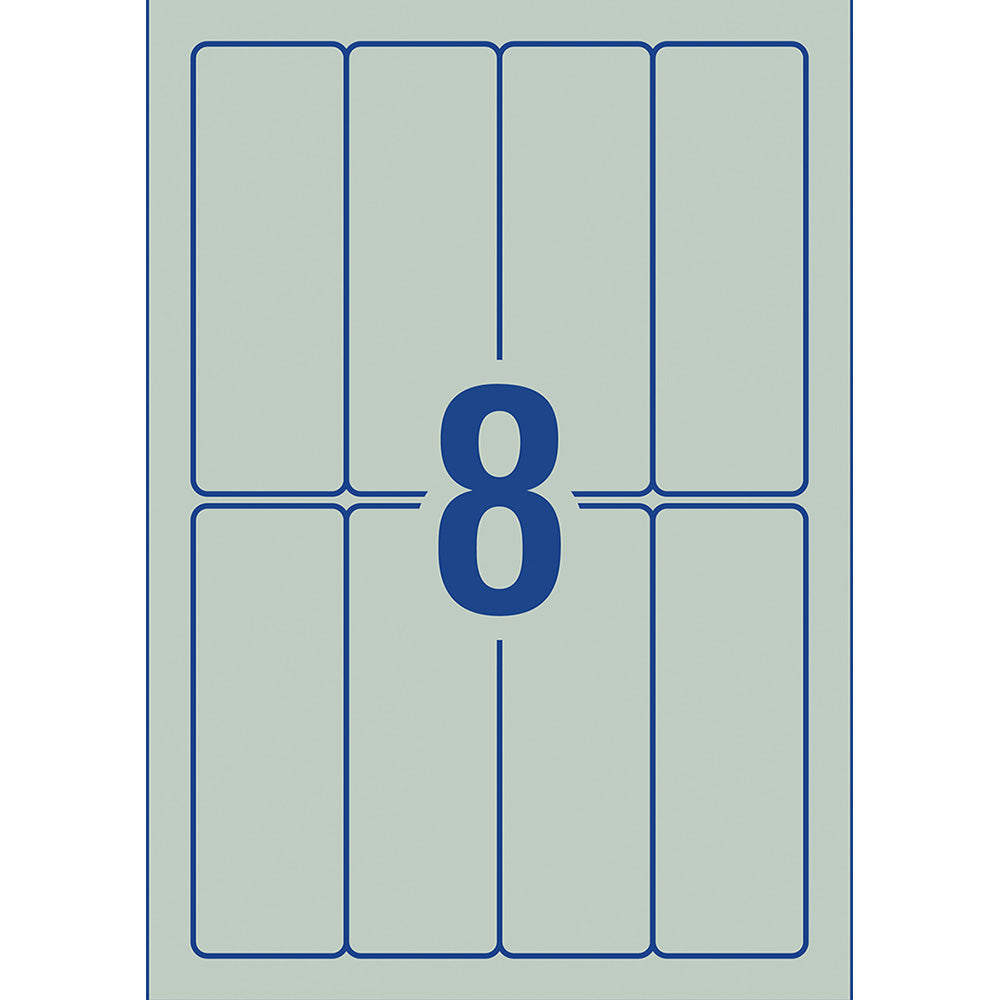 Avery Labels L7264 Mint Green 32x94 A5 8up 10 Sheets - Cafe Supply