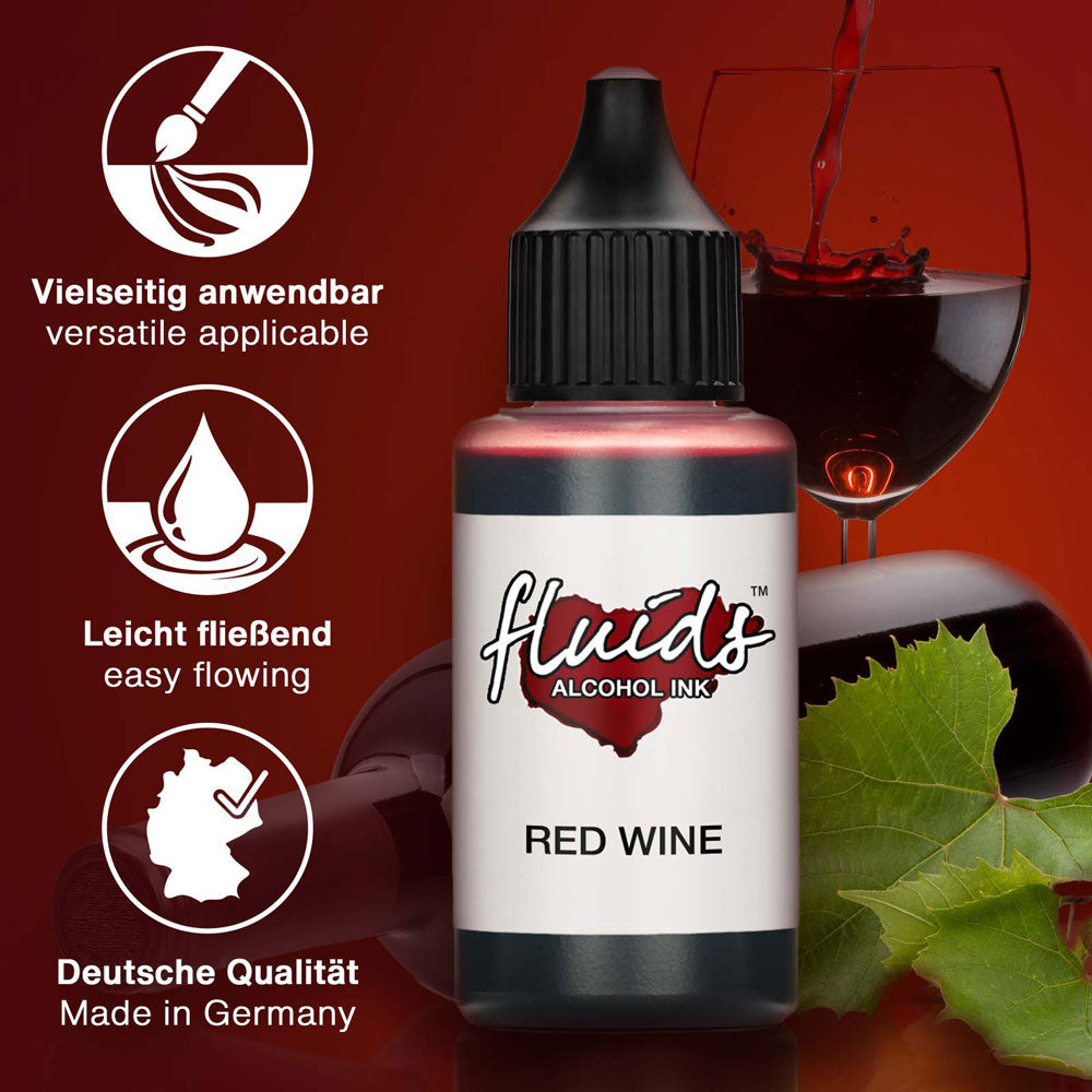 Octopus Fluids Alcohol Ink Red Wine 30ml