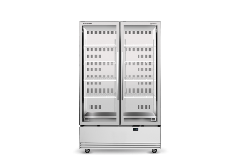 Skope SKB1200N-A 2 Glass Door Display or Storage Fridge