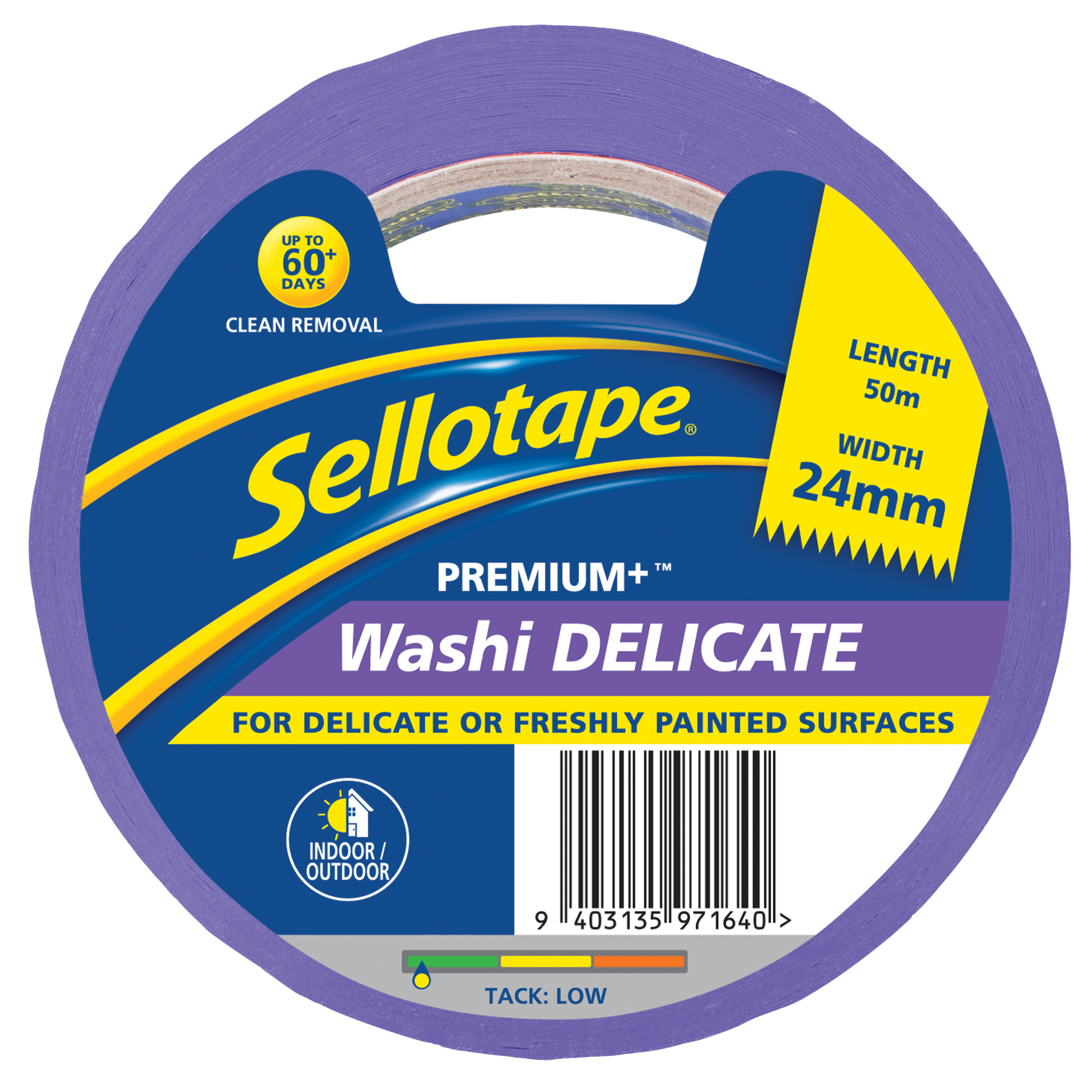Sellotape Washi Premium+ Delicate 24mm x 50m - Cafe Supply