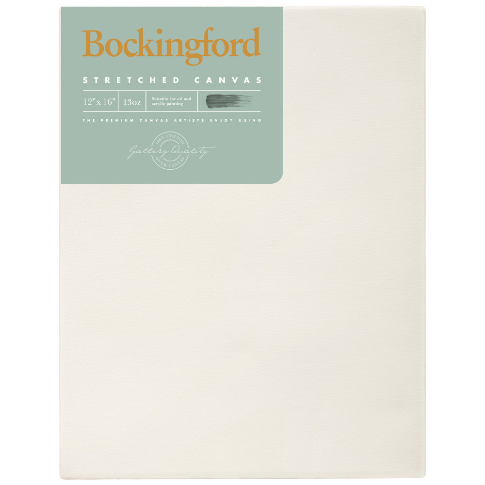 Bockingford Canvas 1.5 Inch '12x16'' 13 Ounce Triple Gesso Primed - Cafe Supply