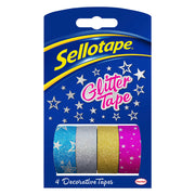 Sellotape On-Hand Refills 18mmx3m 4Pk Glitter - Cafe Supply