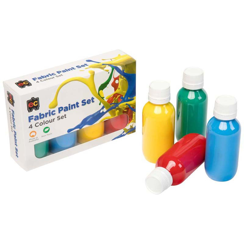 EC Fabric Paint Set 4 X 100ml - Cafe Supply