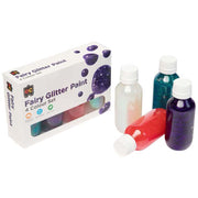 EC Acrylic Paint Fairy Glitter Set 4 x 100ml - Cafe Supply
