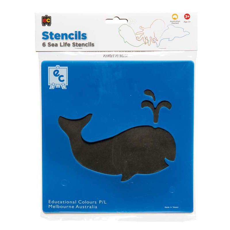 EC Stencil Set Sea Life Set of 6 - Cafe Supply