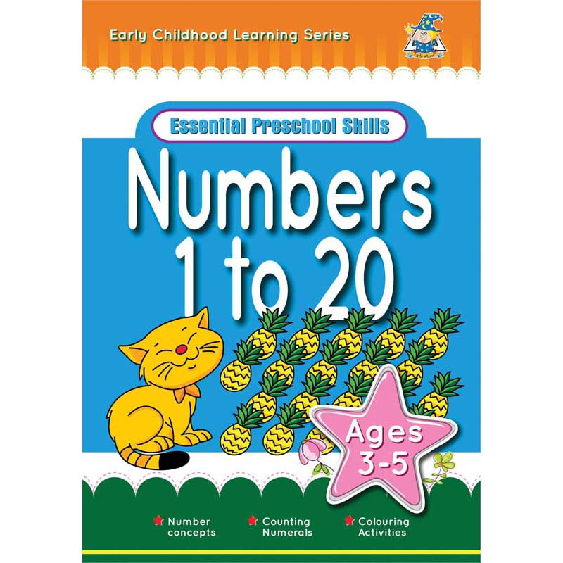 Greenhill Activity Book 3-5yr Numbers 1 To 20 - Cafe Supply
