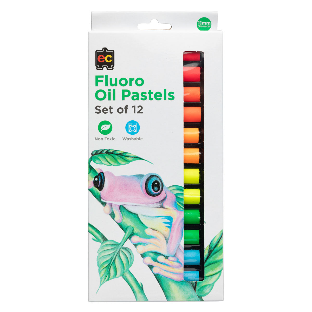 EC Pastels Jumbo Fluoro 12 Pack - Cafe Supply