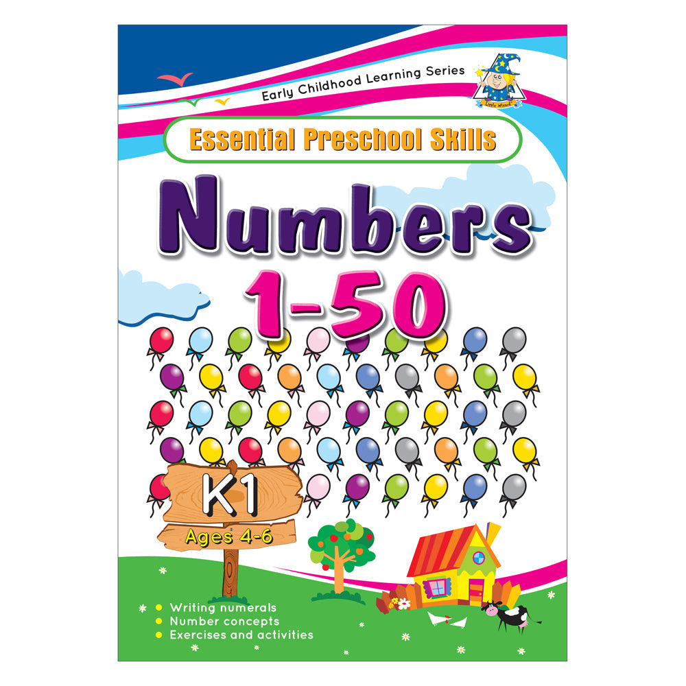 Greenhill Activity Book 4-6 Yr Numbers 1 to 50 - Cafe Supply