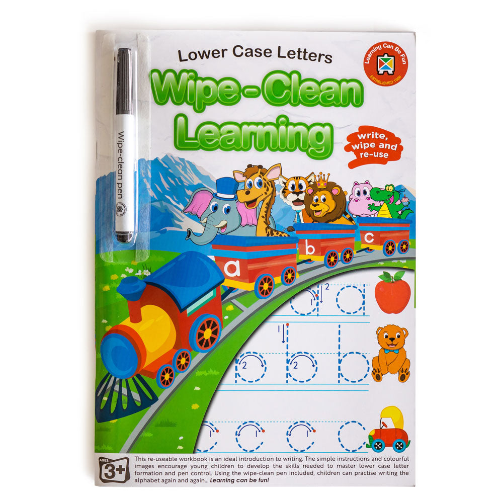 LCBF Wipe Clean Learning Book Lower Case Letters w/Marker - Cafe Supply