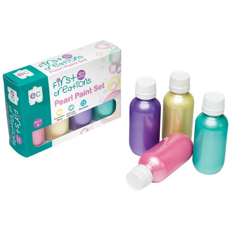 EC First Creations Pearl Paint Set 4 - Cafe Supply