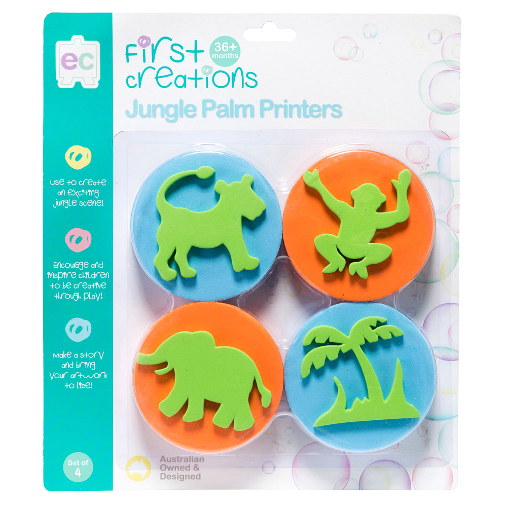 EC First Creations Jungle Palm Printers Set 4 - Cafe Supply