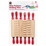 EC Mini Pattern Rolling Pins Pack 6 - Cafe Supply