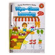 LCBF Wipe Clean Learning Book Early Numbers Skills w/Marker - Cafe Supply