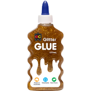 EC Glitter Glue 177ml Gold - Cafe Supply