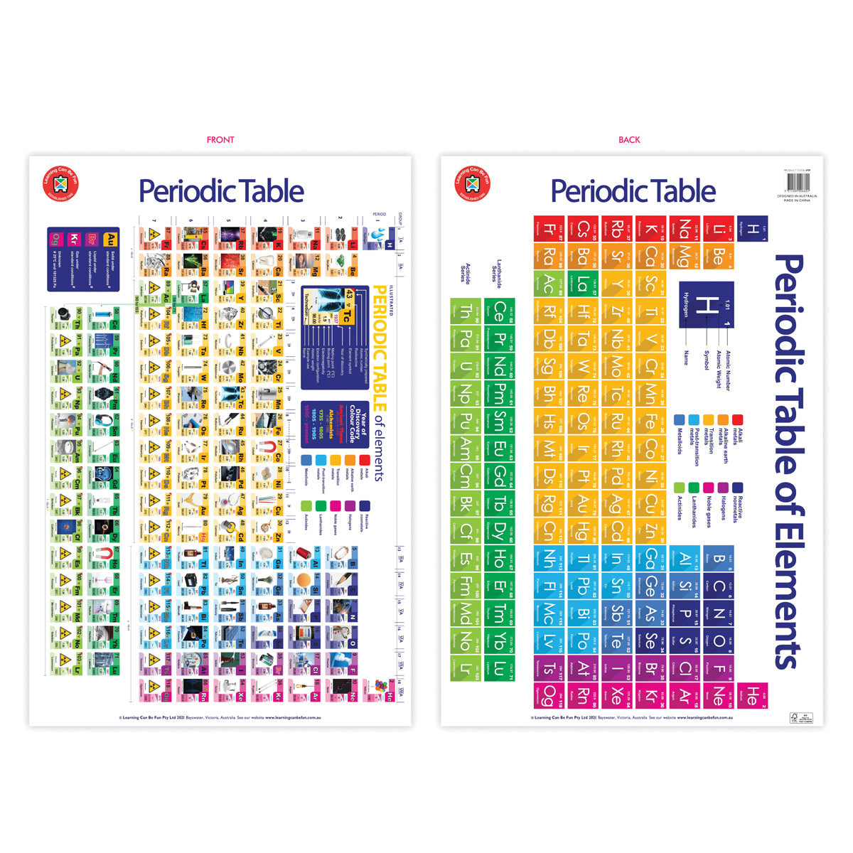 LCBF Wall Chart Periodic Table Poster - Cafe Supply