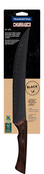 Tramontina Churrasco Black Collection Butcher Knife,  10", 25cm