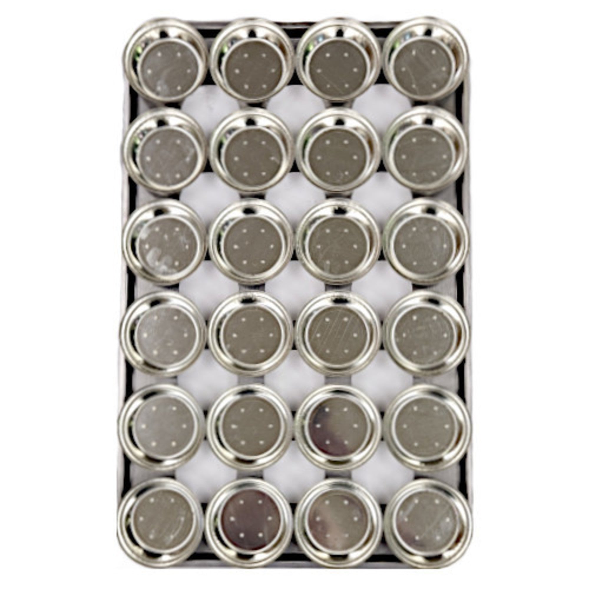 Palletized Pie Tins, (24) Round tins 113x31.5mm, Tray size 720x460mm - Cafe Supply