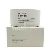 400g Soy Wax Candle in Slate Vessel - French Cotton (3 wick) - Cafe Supply