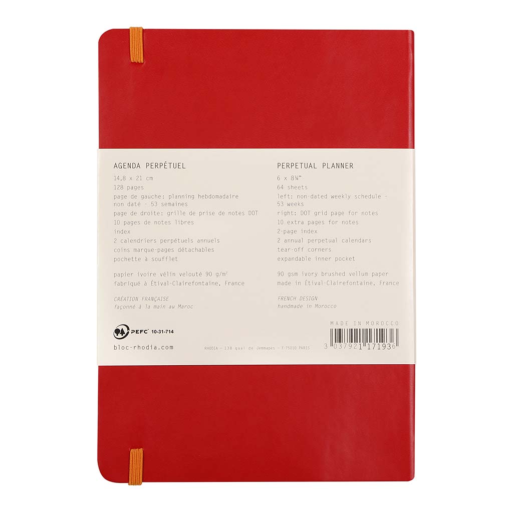 Rhodia Perpetual Diary A5 Poppy