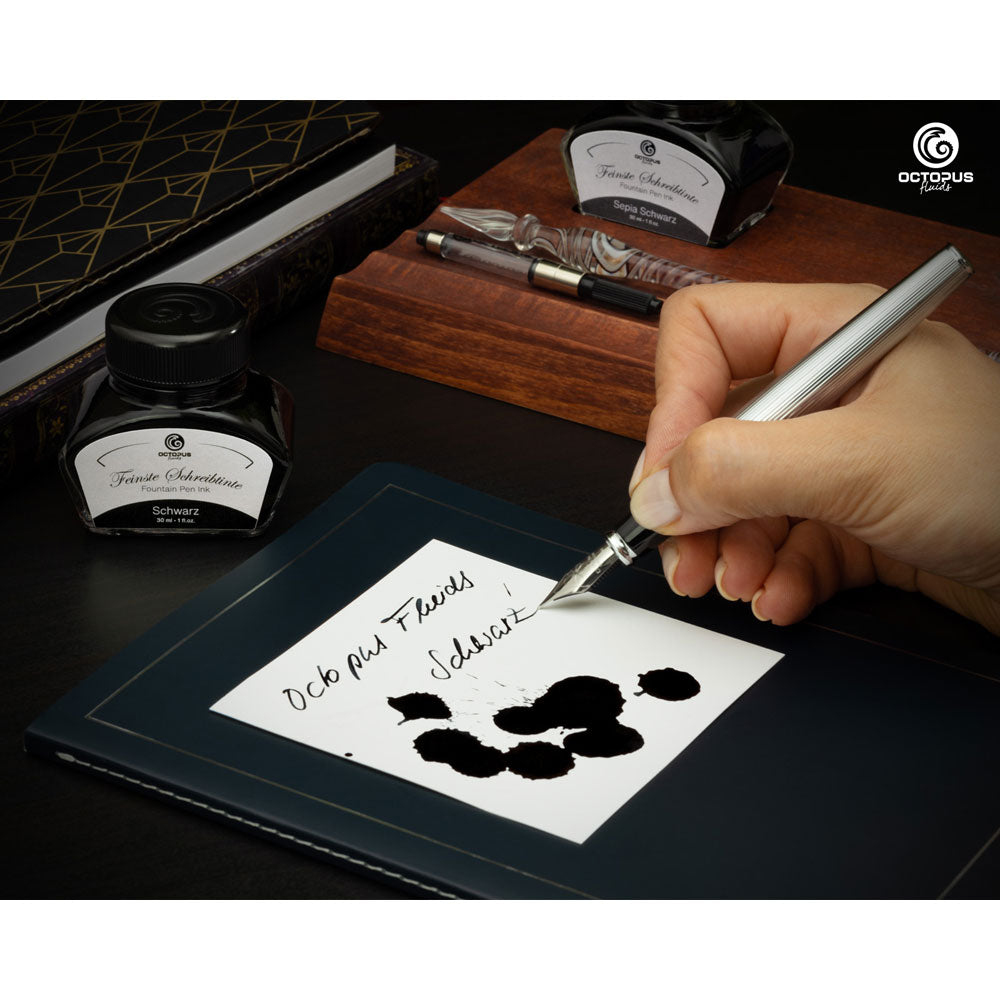 Octopus Fluids Fountain Pen Ink Black (Schwarz) 30ml