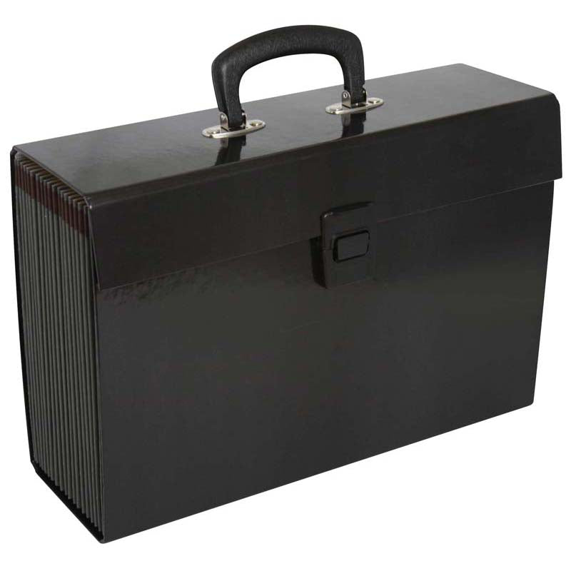 FM File Expanding Vivid Black 19 Pocket - Cafe Supply