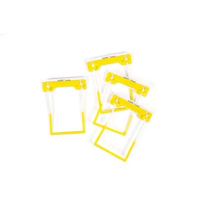 Avery Clip File Fastener Yellow 10 Pack - Cafe Supply