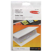 3L Index Tab 25mm Assorted 72 Pack - Cafe Supply