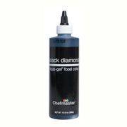 Chefmaster Liqua-Gel Colour Black Diamond 10.5oz - DELETED WHEN SOLD - Cafe Supply