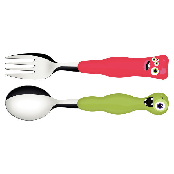 Tramontina Children's Monster Cutlery 2 Piece Set