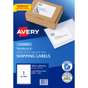 Avery Label L7167-20 Laser 1up 20 Sheets 199x289mm - Cafe Supply