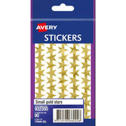Avery Label Stars Small Gold 90 Pack - Cafe Supply