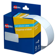 Avery Label Dispenser DMR2438W 24x38mm White 380 Pack - Cafe Supply