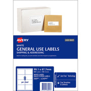Avery Label L7165 General Use A4 8up 100 Sheets 99x67mm - Cafe Supply
