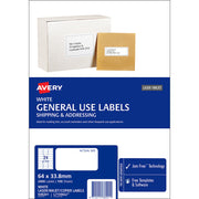 Avery Label L7159 General Use 64x33.8mm 24up 100 Sheets - Cafe Supply