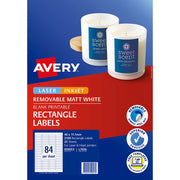 Avery Label L7656 Laser Inkjet 46x11.11m 84up 25 Sheets - Cafe Supply