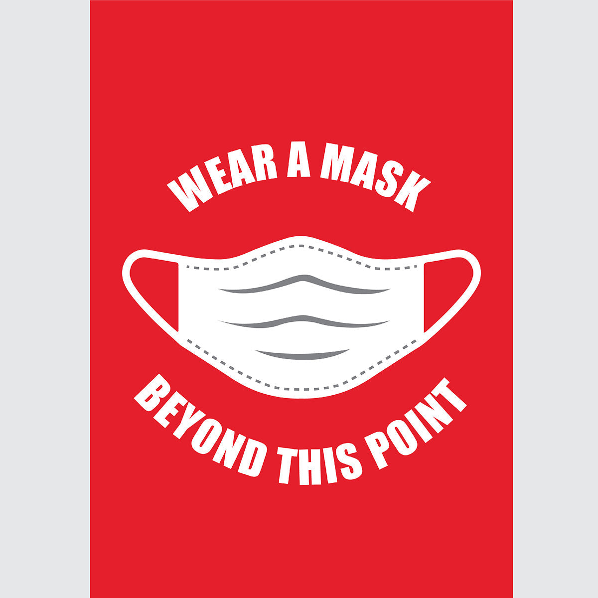 Avery Pre-Printed Self-Adhesive Sign Mask Required A4 1up 5 Sheets - Cafe Supply