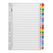 Icon Cardboard Indices with Reinforced Tabs A-Z Coloured
