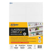 Avery Classroom Labels 8up 20 Sheets L7165 - Cafe Supply