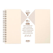 Clairefontaine Hardcover Album 32x24cm Iridescent Ivory