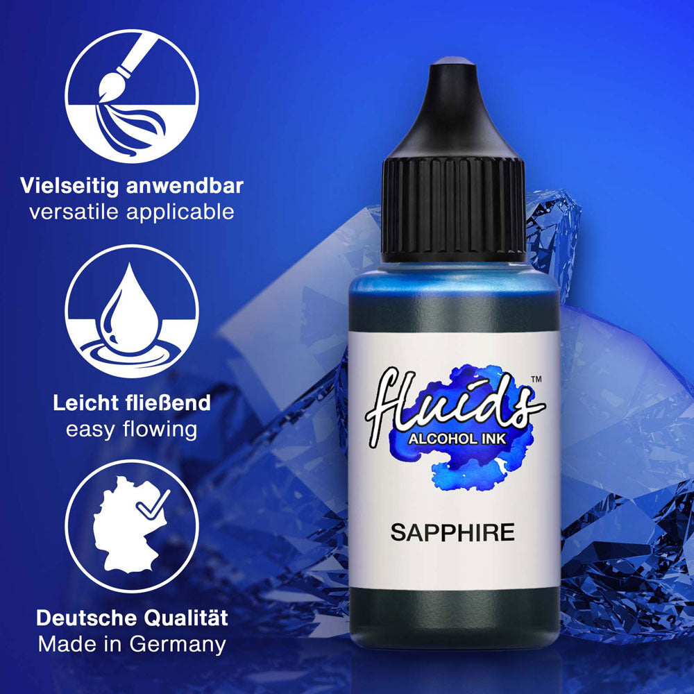 Octopus Fluids Alcohol Ink Sapphire Blue 30ml