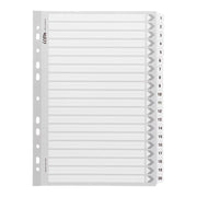Icon Cardboard Indices with Reinforced Tabs 1-20 White