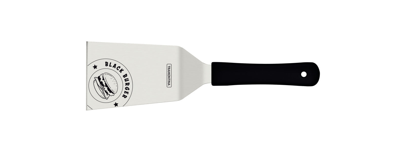 Tramontina Churrasco Black Barbecue Burger Spatula  6", 15cm