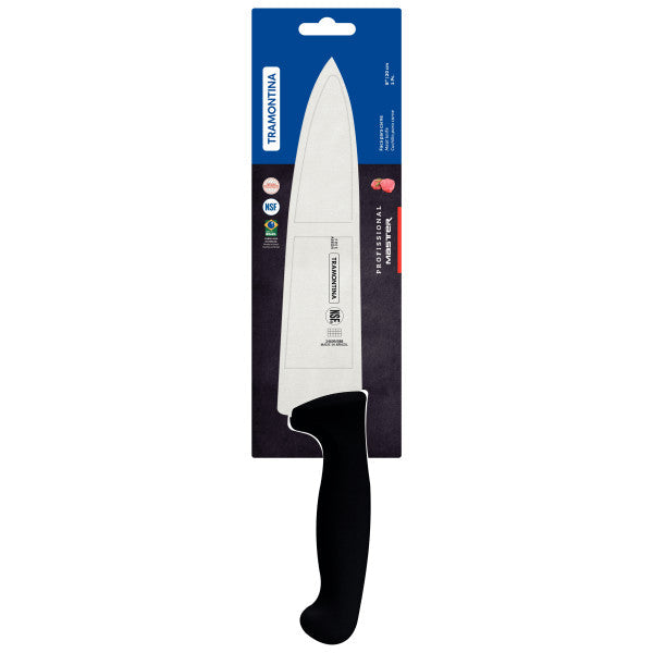 Tramontina Professional Master Black Cooks Knife   8", 20cm