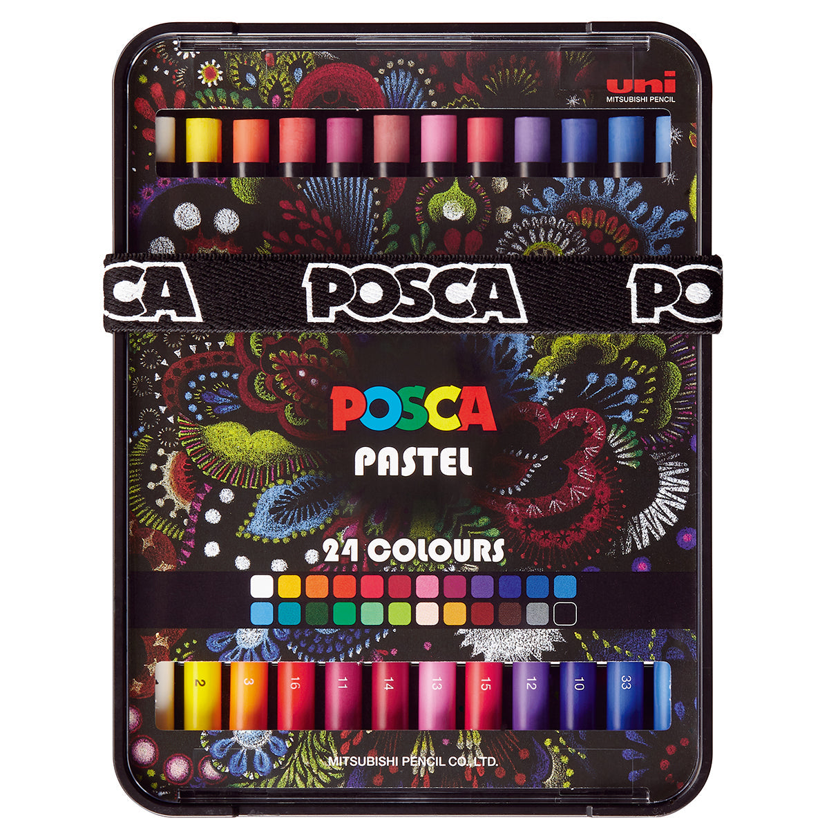 Uni Posca Pastels Assorted Set of 24 - Cafe Supply